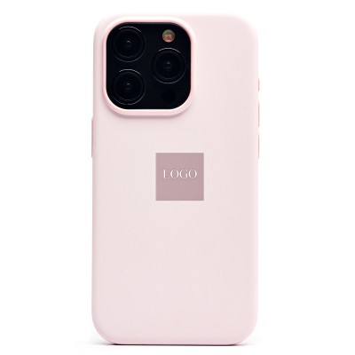 Чехол-накладка для Apple iPhone 15 Pro (светло-розовый) ORG Silicone Case SafeMag с анимацией