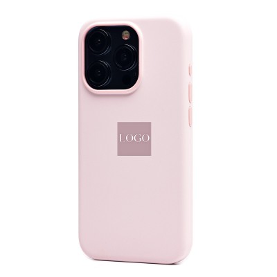 Чехол-накладка для Apple iPhone 15 Pro (светло-розовый) ORG Silicone Case SafeMag с анимацией