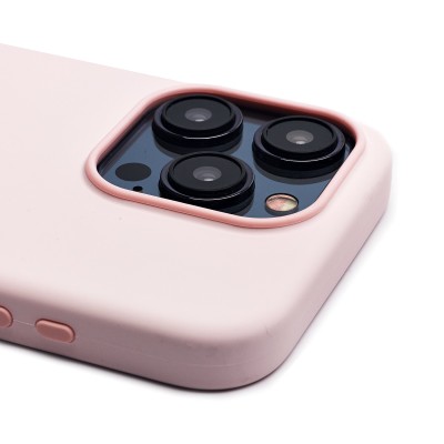 Чехол-накладка для Apple iPhone 15 Pro (светло-розовый) ORG Silicone Case SafeMag с анимацией