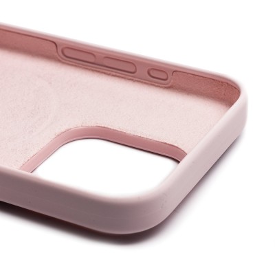 Чехол-накладка для Apple iPhone 15 Pro (светло-розовый) ORG Silicone Case SafeMag с анимацией
