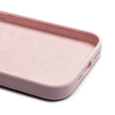 Чехол-накладка для Apple iPhone 15 Pro (светло-розовый) ORG Silicone Case SafeMag с анимацией