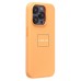 Чехол-накладка для Apple iPhone 15 Pro (апельсиновый щербет) ORG Silicone Case SafeMag с анимацией