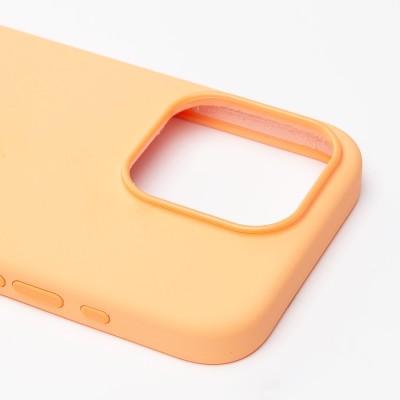 Чехол-накладка для Apple iPhone 15 Pro (апельсиновый щербет) ORG Silicone Case SafeMag с анимацией