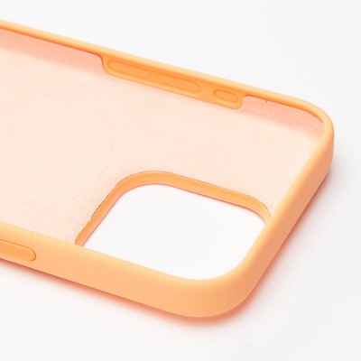Чехол-накладка для Apple iPhone 15 Pro (апельсиновый щербет) ORG Silicone Case SafeMag с анимацией