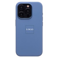 Чехол-накладка для Apple iPhone 15 Pro (зимний синий) ORG Silicone Case SafeMag с анимацией