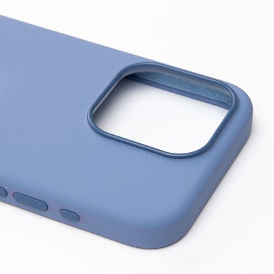 Чехол-накладка для Apple iPhone 15 Pro (зимний синий) ORG Silicone Case SafeMag с анимацией