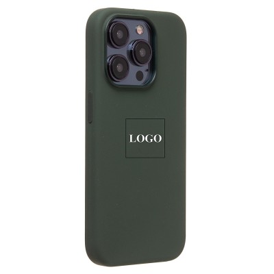 Чехол-накладка для Apple iPhone 15 Pro (кипарис) ORG Silicone Case SafeMag с анимацией
