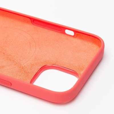 Чехол-накладка для Apple iPhone 15 (гуава) ORG Silicone Case SafeMag с анимацией