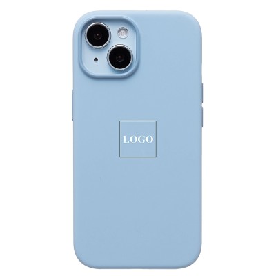 Чехол-накладка для Apple iPhone 15 (голубой) ORG Silicone Case SafeMag с анимацией Чехол-накладка для Apple iPhone 15 (голубой) ORG Silicone Case SafeMag с анимацией