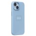Чехол-накладка для Apple iPhone 15 (голубой) ORG Silicone Case SafeMag с анимацией