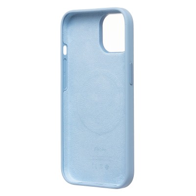 Чехол-накладка для Apple iPhone 15 (голубой) ORG Silicone Case SafeMag с анимацией
