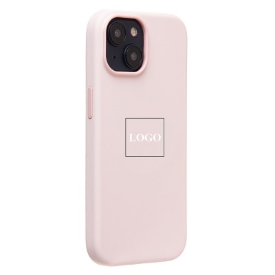 Чехол-накладка для Apple iPhone 15 (светло-розовый) ORG Silicone Case SafeMag с анимацией