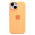 Чехол-накладка для Apple iPhone 15 (апельсиновый щербет) ORG Silicone Case SafeMag с анимацией