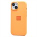 Чехол-накладка для Apple iPhone 15 (апельсиновый щербет) ORG Silicone Case SafeMag с анимацией