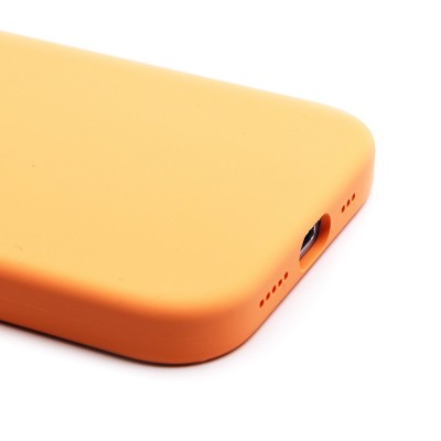 Чехол-накладка для Apple iPhone 15 (апельсиновый щербет) ORG Silicone Case SafeMag с анимацией