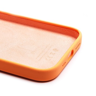 Чехол-накладка для Apple iPhone 15 (апельсиновый щербет) ORG Silicone Case SafeMag с анимацией