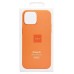Чехол-накладка для Apple iPhone 15 (апельсиновый щербет) ORG Silicone Case SafeMag с анимацией
