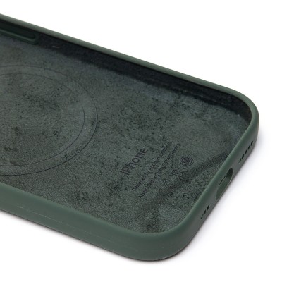 Чехол-накладка для Apple iPhone 15 (кипарис) ORG Silicone Case SafeMag с анимацией