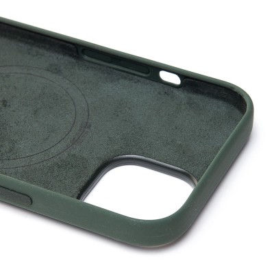 Чехол-накладка для Apple iPhone 15 (кипарис) ORG Silicone Case SafeMag с анимацией