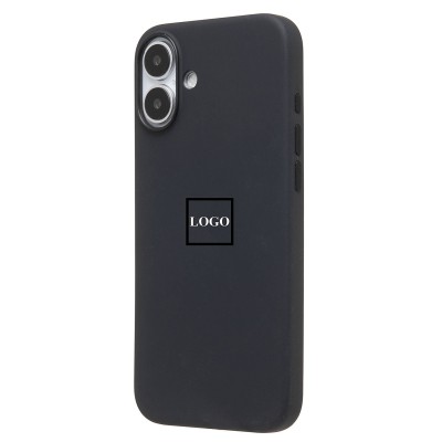 Чехол-накладка для Apple iPhone 16 Plus (черный) ORG Silicone Case SafeMag с анимацией