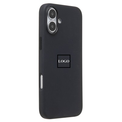 Чехол-накладка для Apple iPhone 16 Plus (черный) ORG Silicone Case SafeMag с анимацией