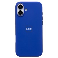 Чехол-накладка для Apple iPhone 16 Plus (бриллиантовый синий) ORG Silicone Case SafeMag с анимацией
