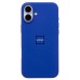 Чехол-накладка для Apple iPhone 16 Plus (бриллиантовый синий) ORG Silicone Case SafeMag с анимацией