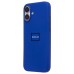 Чехол-накладка для Apple iPhone 16 Plus (бриллиантовый синий) ORG Silicone Case SafeMag с анимацией