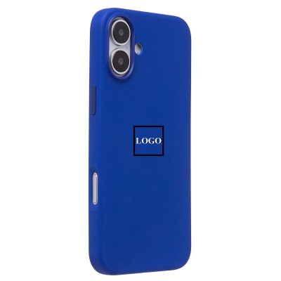 Чехол-накладка для Apple iPhone 16 Plus (бриллиантовый синий) ORG Silicone Case SafeMag с анимацией