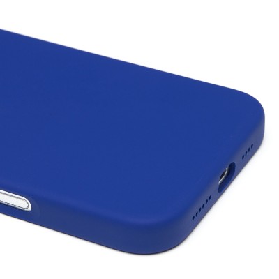 Чехол-накладка для Apple iPhone 16 Plus (бриллиантовый синий) ORG Silicone Case SafeMag с анимацией