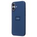 Чехол-накладка для Apple iPhone 16 Plus (темно-синий) ORG Silicone Case SafeMag с анимацией