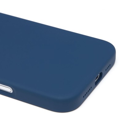 Чехол-накладка для Apple iPhone 16 Plus (темно-синий) ORG Silicone Case SafeMag с анимацией