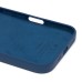 Чехол-накладка для Apple iPhone 16 Plus (темно-синий) ORG Silicone Case SafeMag с анимацией