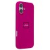 Чехол-накладка для Apple iPhone 16 Plus (красная лунная диффузия) ORG Silicone Case SafeMag с анимацией