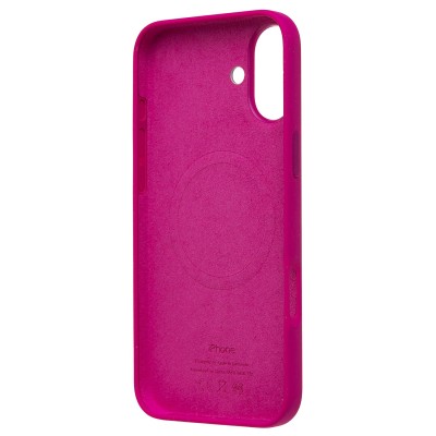 Чехол-накладка для Apple iPhone 16 Plus (красная лунная диффузия) ORG Silicone Case SafeMag с анимацией