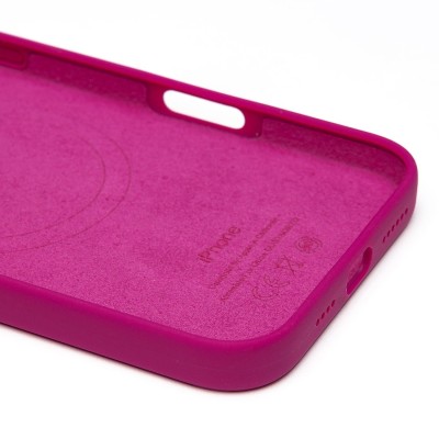 Чехол-накладка для Apple iPhone 16 Plus (красная лунная диффузия) ORG Silicone Case SafeMag с анимацией