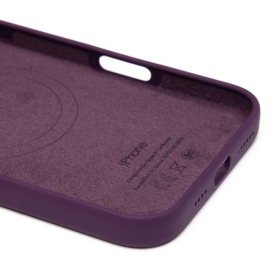 Чехол-накладка для Apple iPhone 16 Plus (сиреневый) ORG Silicone Case SafeMag с анимацией