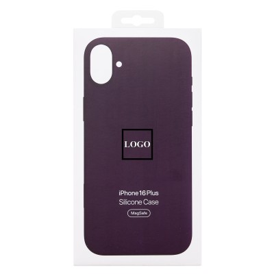 Чехол-накладка для Apple iPhone 16 Plus (сиреневый) ORG Silicone Case SafeMag с анимацией