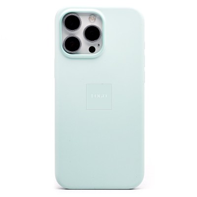 Чехол-накладка для Apple iPhone 16 Pro Max (аквамарин) ORG Silicone Case SafeMag с анимацией