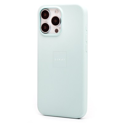 Чехол-накладка для Apple iPhone 16 Pro Max (аквамарин) ORG Silicone Case SafeMag с анимацией