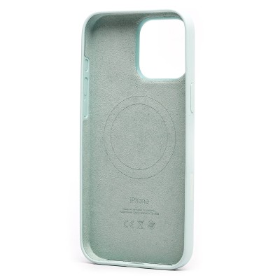Чехол-накладка для Apple iPhone 16 Pro Max (аквамарин) ORG Silicone Case SafeMag с анимацией
