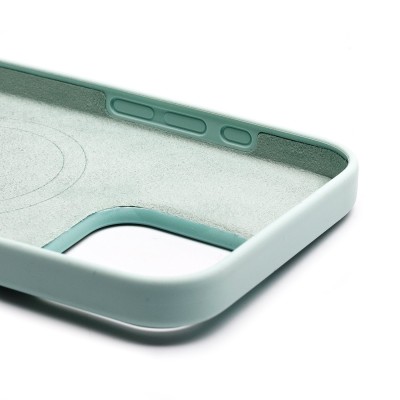 Чехол-накладка для Apple iPhone 16 Pro Max (аквамарин) ORG Silicone Case SafeMag с анимацией