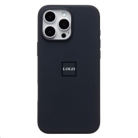 Чехол-накладка для Apple iPhone 16 Pro Max (черный) ORG Silicone Case SafeMag с анимацией