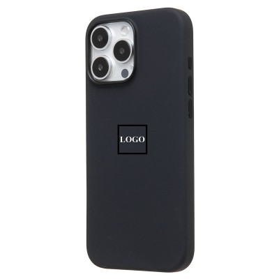 Чехол-накладка для Apple iPhone 16 Pro Max (черный) ORG Silicone Case SafeMag с анимацией