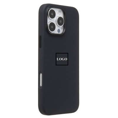 Чехол-накладка для Apple iPhone 16 Pro Max (черный) ORG Silicone Case SafeMag с анимацией