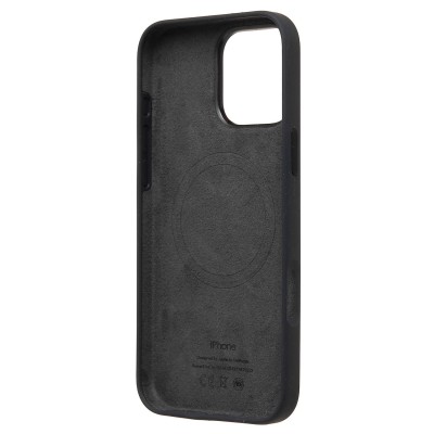 Чехол-накладка для Apple iPhone 16 Pro Max (черный) ORG Silicone Case SafeMag с анимацией