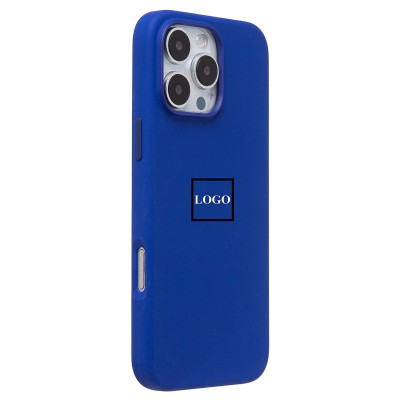 Чехол-накладка для Apple iPhone 16 Pro Max (бриллиантовый синий) ORG Silicone Case SafeMag с анимацией