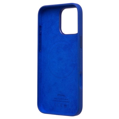 Чехол-накладка для Apple iPhone 16 Pro Max (бриллиантовый синий) ORG Silicone Case SafeMag с анимацией