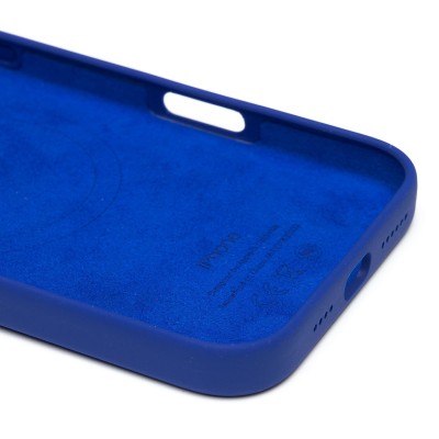 Чехол-накладка для Apple iPhone 16 Pro Max (бриллиантовый синий) ORG Silicone Case SafeMag с анимацией