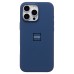 Чехол-накладка для Apple iPhone 16 Pro Max (темно-синий) ORG Silicone Case SafeMag с анимацией